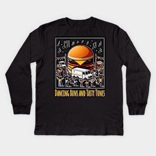 Groove to the Food - Grilled Cheese Kids Long Sleeve T-Shirt